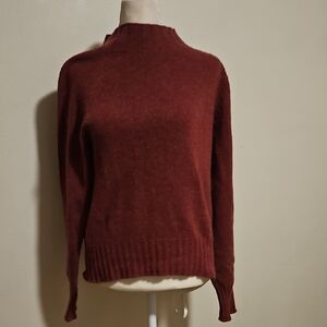Vintage Quadro Italy Wool Blend Maroon? Sweater M